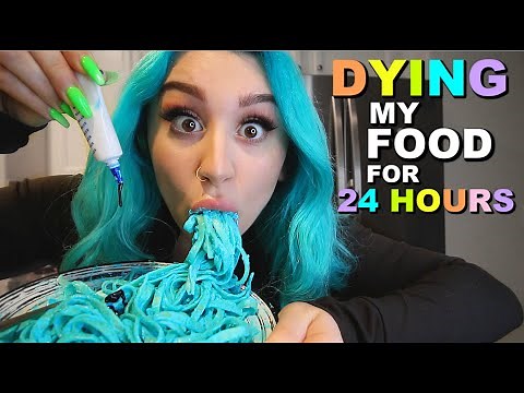 DYING EVERYTHING I EAT BLUE FOR 24 HOURS