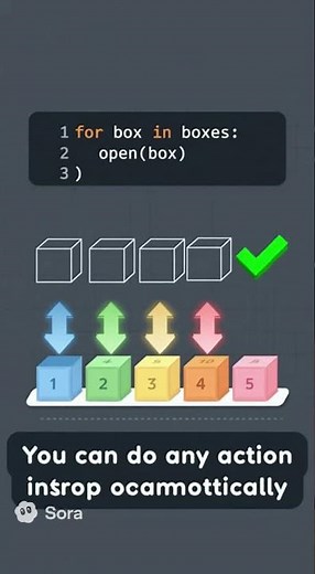 Python Loops Explained in 10 Seconds (AI-Generated Visual Learning)