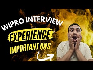 Wipro Round 1 Java Developer Interview Experience | 4 to 8 years of Experience.