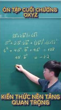 MATH 12: REVIEW OF MATH CHAPTER OXYZ #mathcap3 #toanthayquangtuan #math12 #highschoolmath