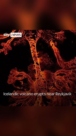 136K views · 146 reactions | A volcano around 20 miles from Iceland’s capital has started to erupt. It has caused no damage or disruption to flights, despite being so close to a major airport  Tap the link in our bio to read more on the story. #volcano #iceland #reykjavik | Sky News | Facebook