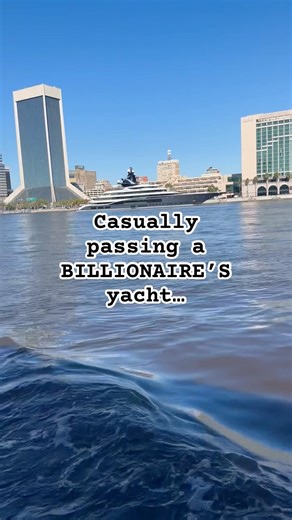 Passing Shahid Khan’s Yacht on the St. Johns River 🚕🛥️#billionaire #florida