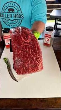 Top Blade Roast cooked brisket-style on the Primo XL 🔥