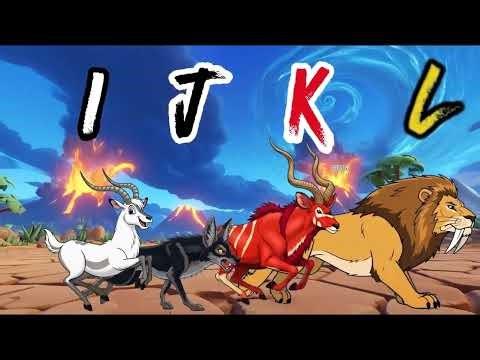ABC Prehistoric Colorful Animal Song | Sick Animals & Caveman Doctor | ABCs & Colors for Kids
