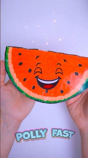 How to make soft Watermelon with paper and tissue 🥰🍉