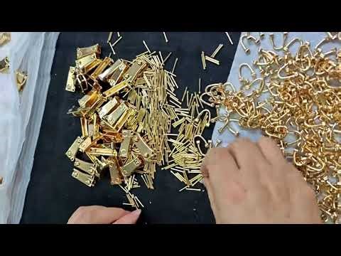 how to handmade assemble bag hardware side fitting?