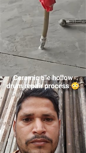 😱ceramic tile hollow drum repair process😳#trandingviralvideo#amazing skills#viralshortvideo#repair#