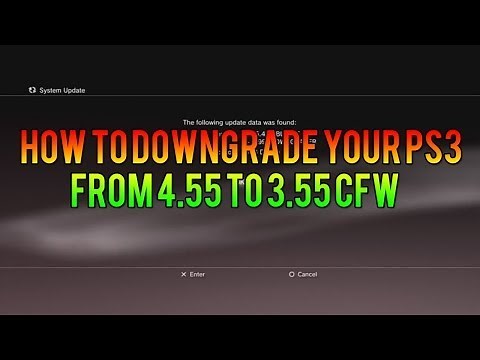How To Downgrade Your PS3 From 4.55 CFW To 3.55 CFW! (PS3 Downgrade)