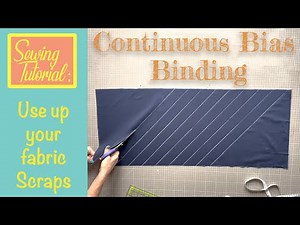 How to make continuous bias binding | Sewing Tutorial