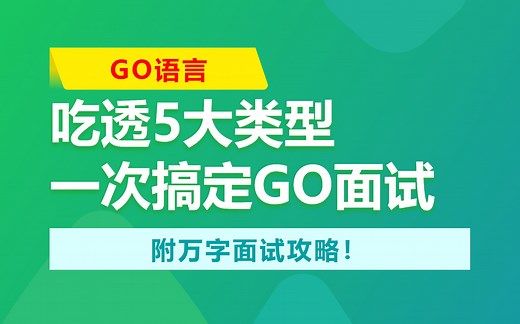 一次搞懂：Go面试最常见的5种题型，附万字面试攻略！
