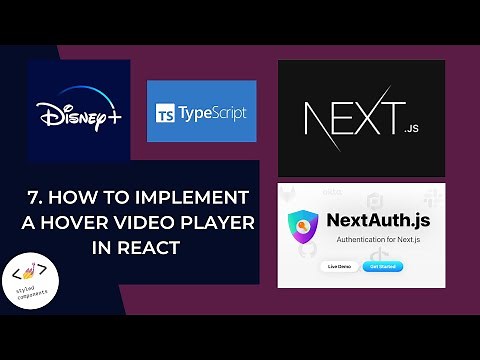 7. Install & Implement React Hover Video Player #react #javascript