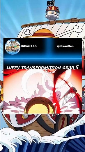 Luffy Gear 5 Transformation 😳🔥#onepiece