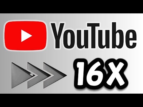 How to increase speed in youtube videos up to 16X