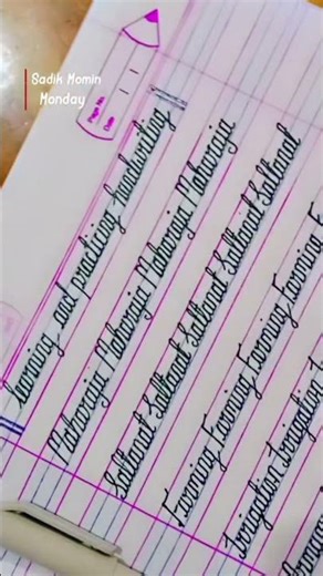 learning and practicing handwriting