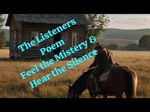 The Listeners 7th Standard English Term 1 Poem
