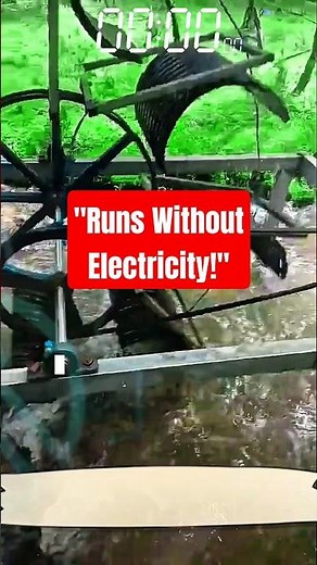 Water Wheel Machine – Rotates Without Electricity Using Stream Flow