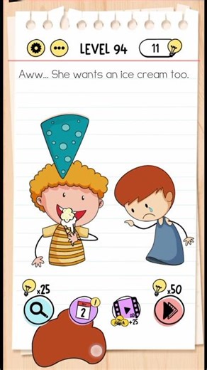 Brain test level 94 #shorts #game #braintest #braintestsolution #trickypuzzles