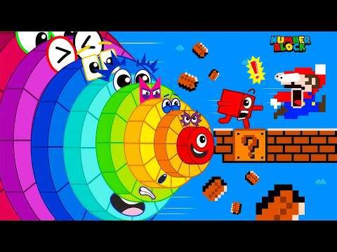 Ultimate Clash: Mario Mega Numberblocks Take on the Biggest Zombie Numberblocks Maze