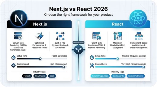 Next.js vs React: Choosing the Right Framework for Your 2026 Product Roadmap | Easenext posted on the topic | LinkedIn