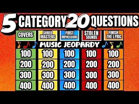 JEOPARDY Music TRIVIA Challenge #2 | Test Your Music Knowledge