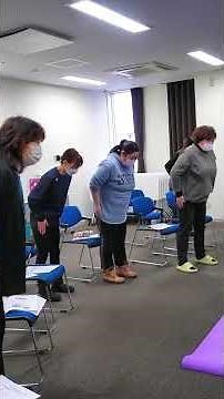 腰痛予防体操学びました #介助#腰痛予防#体操 #介護