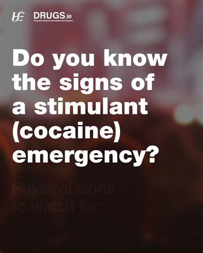72 reactions · 18 shares | Do you know the signs of a cocaine (stimulant) emergency? Signs can be both physical and mental. If in doubt, don’t hesitate to have it checked out. Learn more about drug emergencies and what to do by visiting: https://bit.ly/44SEeWP #KnowTheSigns #ReduceTheHarms | HSE Drugs.ie | Facebook