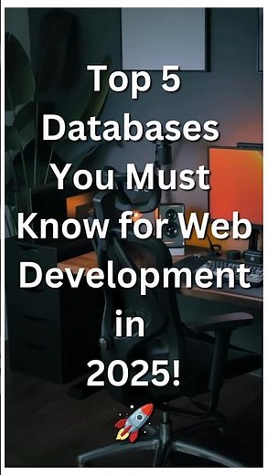 Top 5 Databases You Must Know for Web Development in 2025! 🚀💻