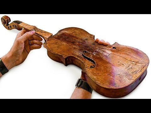 Professional Restoration Of A Broken 200-Year-Old Violin