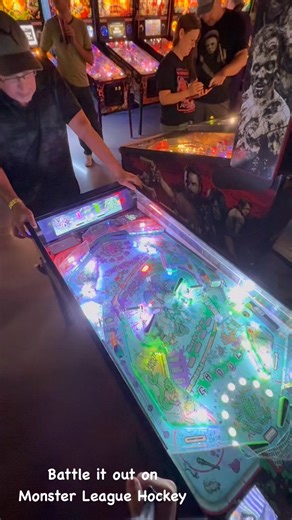Get ready to battle on Monster League Hockey pinball #monsterleaguehockey #pinball | Jake Danzig