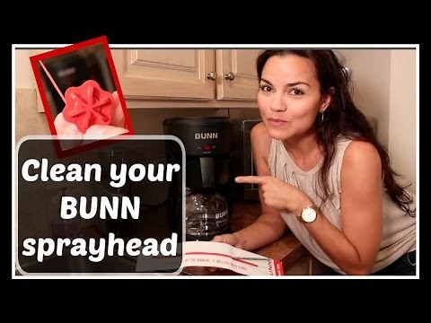 HOW TO: Clean BUNN Speed Brew coffee maker sprayhead tube / delime
