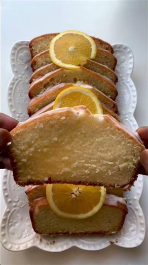 Orange Loaf Cake with Orange Glaze #orangecake #summer #baking #loafcake