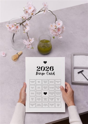 2026 Editable Bingo Card Template for Canva. Instant Download, Customisable Game, Fun NYE Activity, Goal Setting Date Night Idea Fun Cute - Etsy