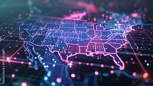 Political journalists utilize automated data tools to analyze election results and produce visualizations that illustrate voting patterns and demographics. Stock Video