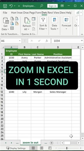 Zoom Faster in Excel with This Shortcut