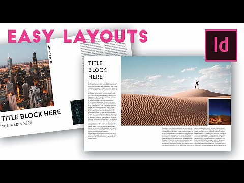 How to make BEAUTIFUL and EASY InDesign Layouts in 7 minutes. Episode 2