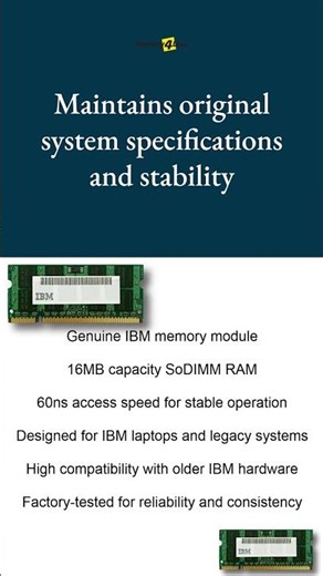 06P6550 IBM 16MB 60ns SoDimm Memory Module #06P6550