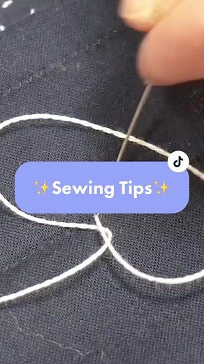 #sewingtip on how to tie a perfect knot! #sewing #sewingforyoupage
