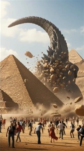 Godzilla's Wrath: The Pyramids Fall! 🏰