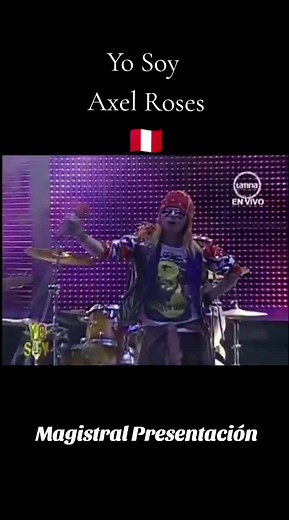 Magistral Presentación de Yo Soy Axel Roses en Perú 🇵🇪