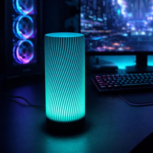 Gamer RGB Desk Lamp 3D Printed Eco Friendly Mood Lighting Gift Home Decor Accent - Etsy