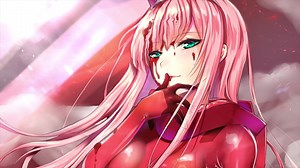 Zero Two Licking Blood Darling In The Franxx Live Wallpaper - MoeWalls