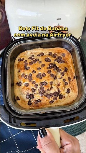 🍌 Bolo Fit de Banana com Aveia na Air Fryer