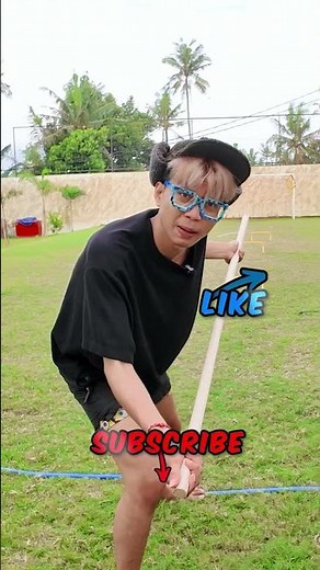 lemparan kayu paling jauh!