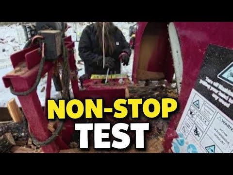 Ran the Firewood Processor Non-Stop -- 2 Full Totes