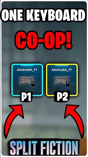 Split Fiction Split-Screen on One Keyboard 2 Players