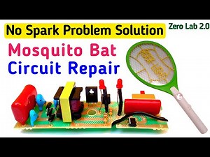 Dead Mosquito Bat Repair || Circuit Repair No Spark Problem