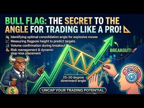 BULL FLAG: The secret to the angle for trading like a pro! 📐