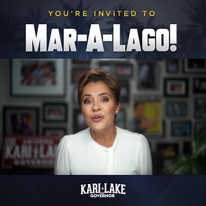 4.7K views · 550 reactions | Our Team is joining President Trump at his Historic Mar-A-Lago Club in Palm Beach, FL & you are invited! Join us Friday, November 12th. Visit this link for more information! karilake.com/events-mar-a-lago | The Kari Lake | Facebook