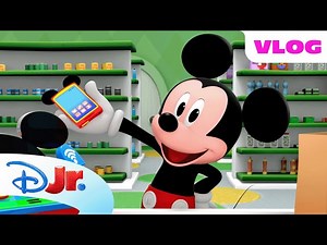 Help Mickey Mouse Shop at the Grocery Store! 🛒🐭 | Me & Mickey | @disneyjr - Videos For Kids