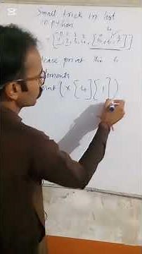 small trick in list in python | python tutorial | python for beginners